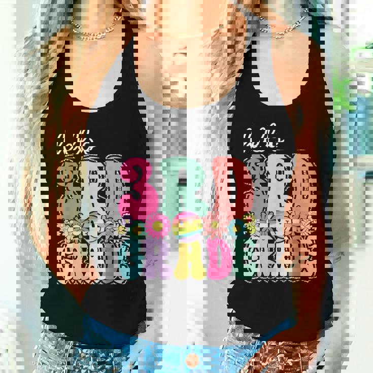Hello 3Rd Grade Boy Girl Teacher Back To School 3Rd Grade Women Tank Top Gifts for Her