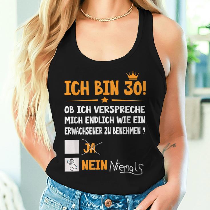 Ich Bin 30 Jahre Adult Birthday S Tank Top Frauen Geschenke für Sie