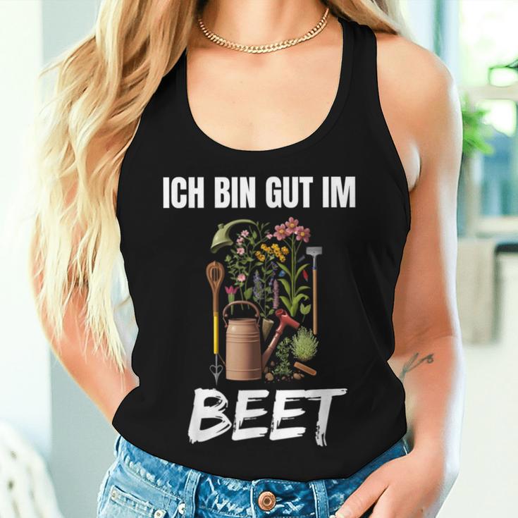 Ich Bin Gut Im Beet Word Game Gardener Garden Tank Top Frauen Geschenke für Sie