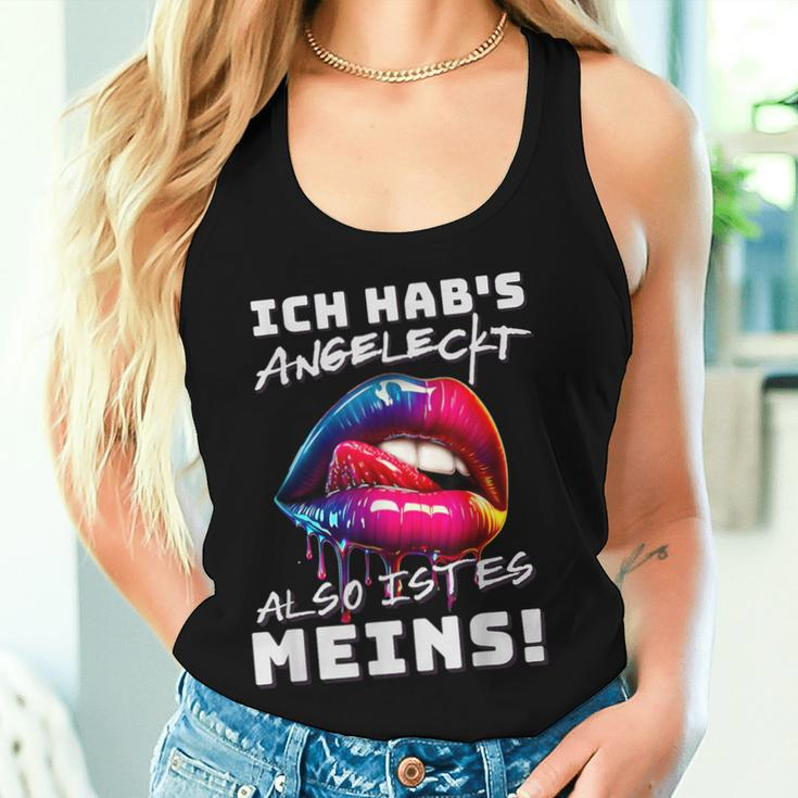 Ich Hab's Angeleckt Also Ist Es Meins Humour Women's Tank Top Frauen Geschenke für Sie