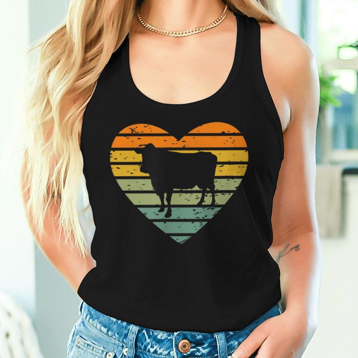 Ich Liebe Kühe Kühe Bauernhof Bauer Landwirt Milchkuh Beef Cow Fan Tank Top Frauen Geschenke für Sie