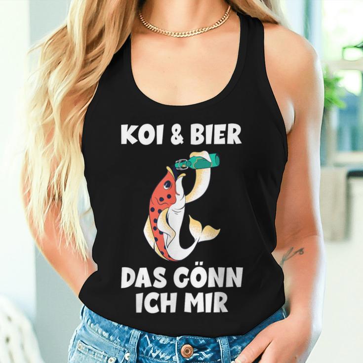 With Koi Carp Garden Pond Koi & Beer Das Gönn Ich Mir Tank Top Frauen Geschenke für Sie