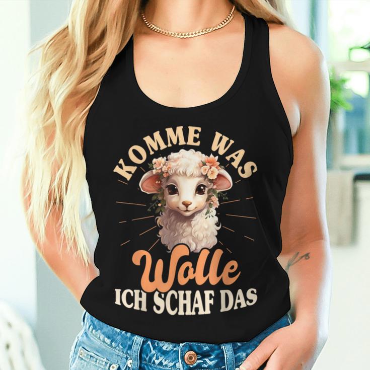 Komme Was Wolle Ich Schaf Das Sheep Farmers Tank Top Frauen Geschenke für Sie