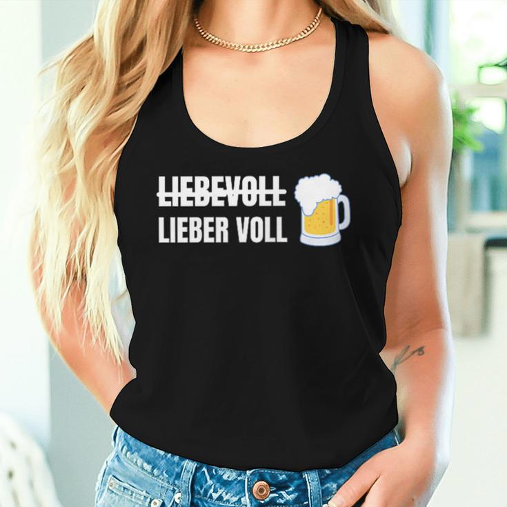 Liebevoll Lieberoll Alcohol And Beer Tank Top Frauen Geschenke für Sie