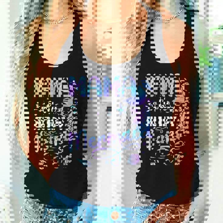 Mama Of The Birthday Mermaid Matching Family Party Mother Women Tank Top Gifts for Her