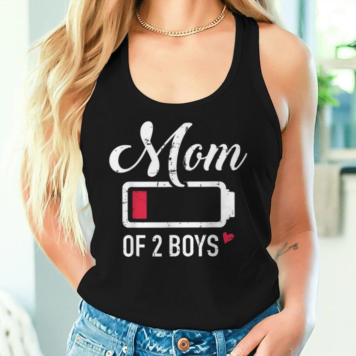 Mamaon Zwei Jungs Empty Battery 2 Sons Tank Top Frauen Geschenke für Sie