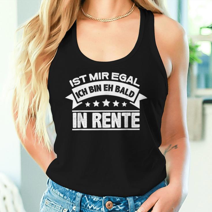 Mir Egal Ich Bin Bald In Rente Ruhestand Pensioner Women's Tank Top Frauen Geschenke für Sie