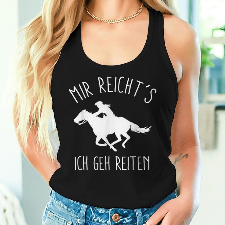 Mir Reichts Ich Geh Jetzt Reiten Horse Women's Tank Top Frauen Geschenke für Sie