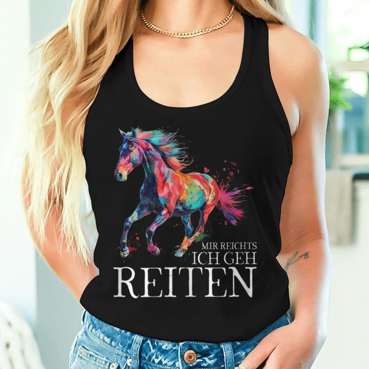 Mir Reichts Ich Geh Reiten Pferd Pferdemädchen Reiterin Tank Top Frauen Geschenke für Sie