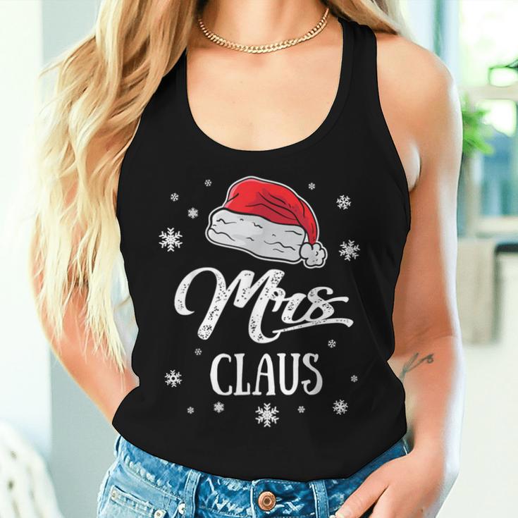 Mrs Mama Santa Claus Christmas Santa Hat Mum Tank Top Frauen Geschenke für Sie