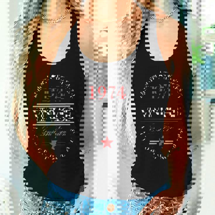 Myth Legend 1974 50 Year Old 50Th Birthday Women Tank Top Gifts for Her