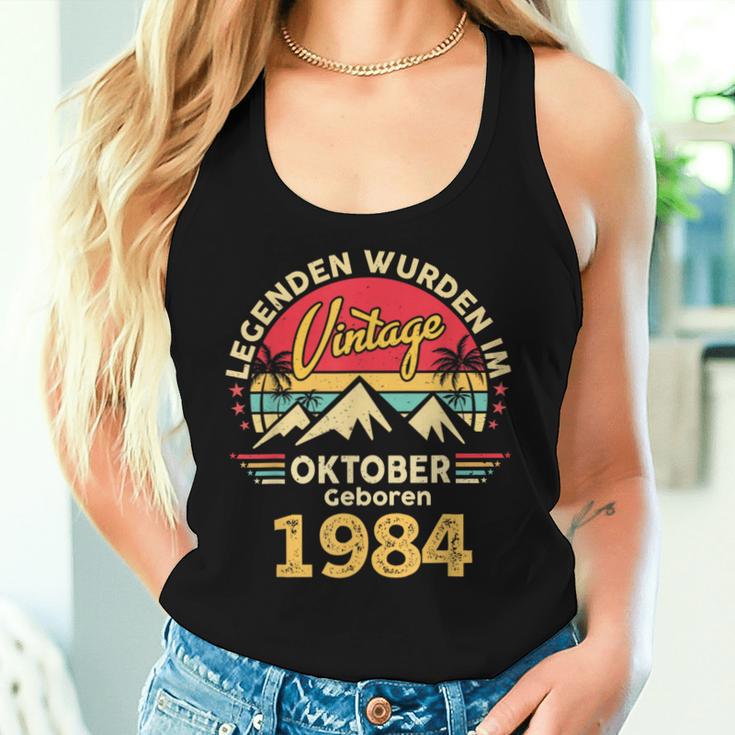 Oktober 1984 Männer Frauen 40 Geburtstag Limited Edition 40 Tank Top Frauen Geschenke für Sie