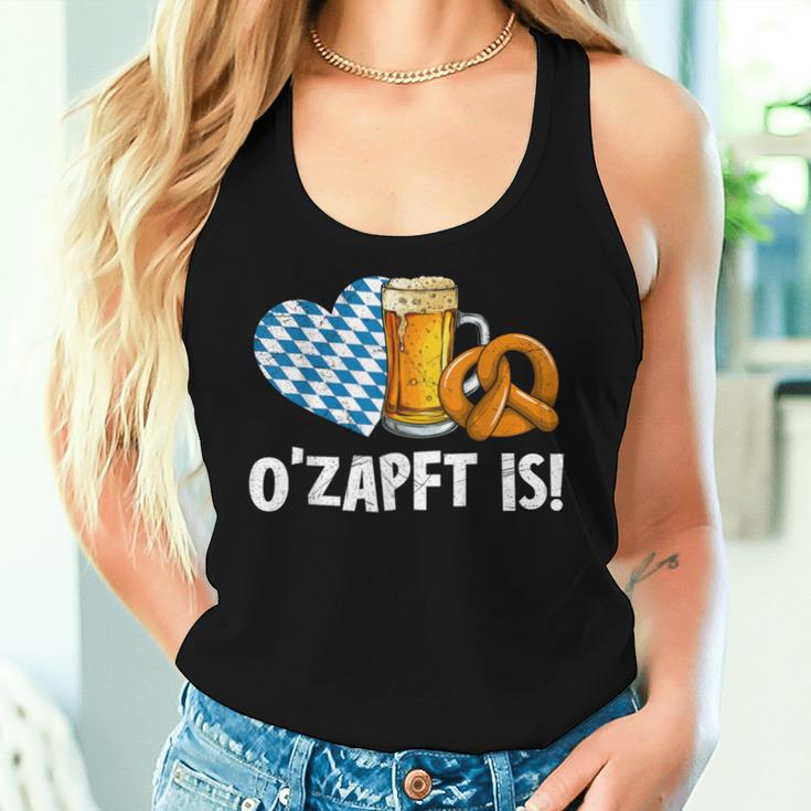 O'zapft Is Beer Drink Saying Beer Tent Tank Top Frauen Geschenke für Sie