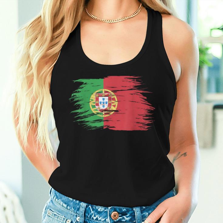 Portugal Flag Portugal Man Girl Woman Flag Tank Top Frauen Geschenke für Sie