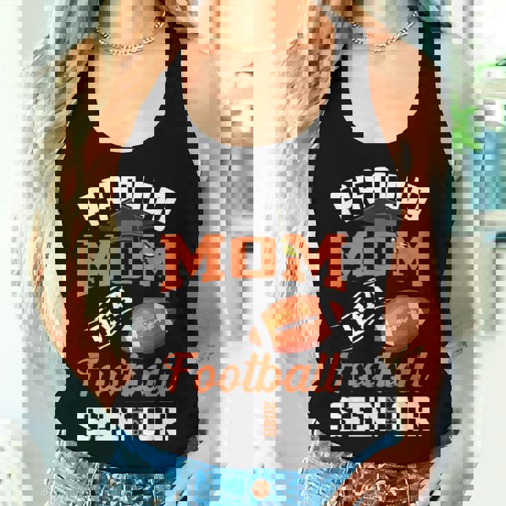 Proud Mom Of A Football Senior Class Of 2025 Graduation Women Tank Top Gifts for Her