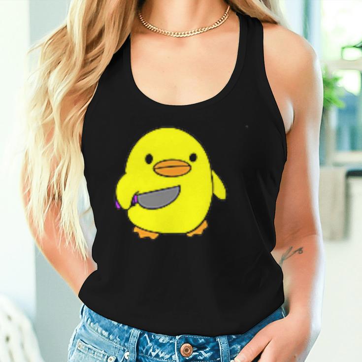 Psycho Duck Killer Duck Crazy Duck Tank Top Frauen Geschenke für Sie