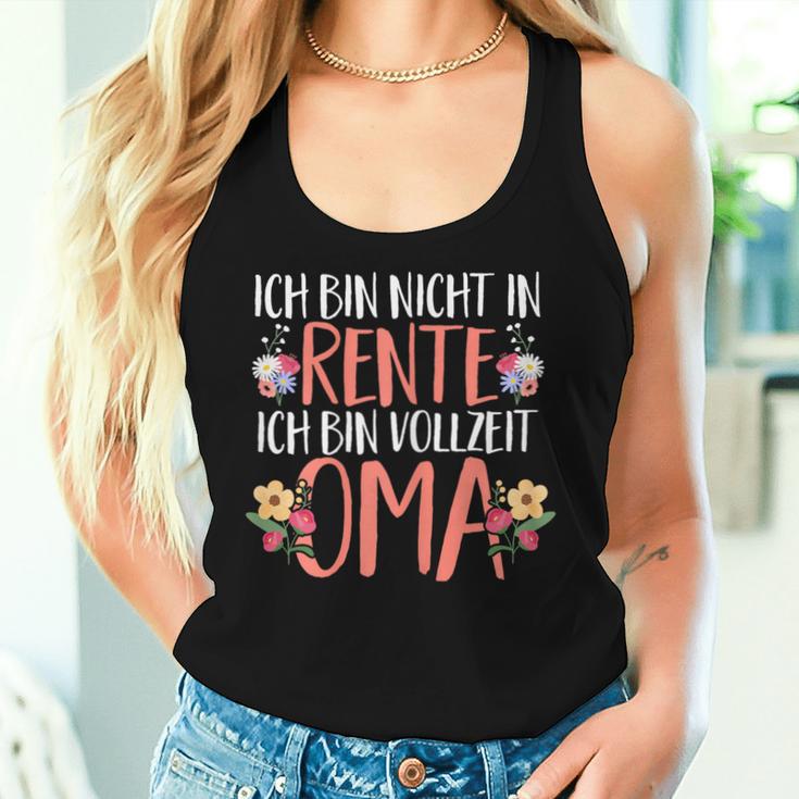 Retirement Rente Ich Binollzeit Oma Tank Top Frauen Geschenke für Sie