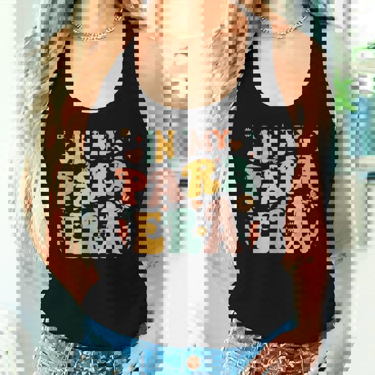 Retro Groovy In My Para Era Paraprofessional Paraeducator Women Tank Top Gifts for Her