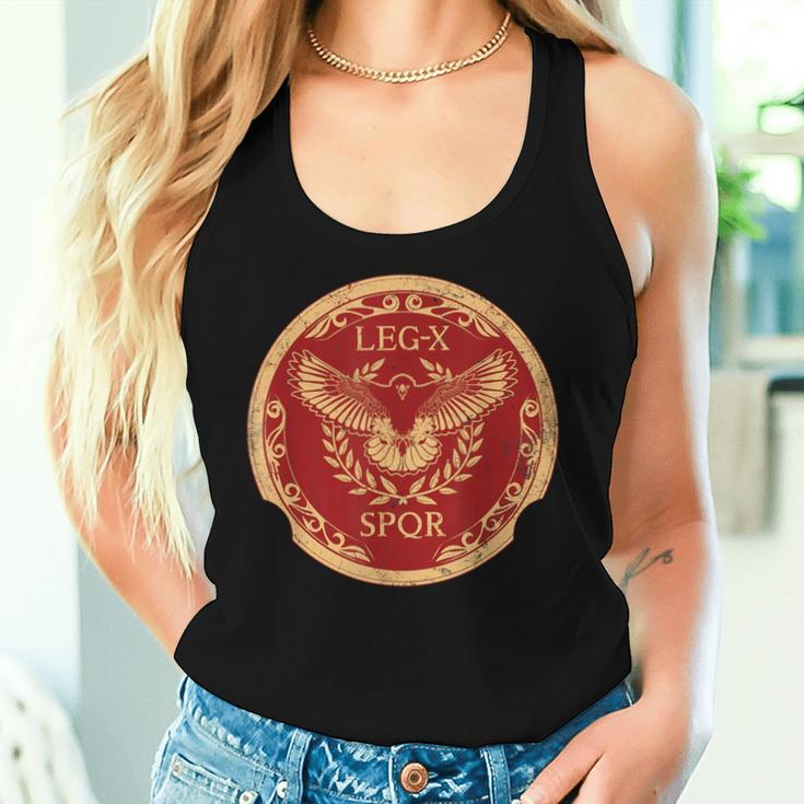 Roman Eagle Legio X Equestris Roman Legion Emblem Tank Top Frauen Geschenke für Sie