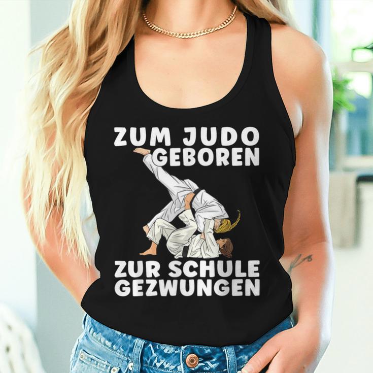 Saying For Judo Geboren Zum School Geschzwungen Girls' Judo Tank Top Frauen Geschenke für Sie