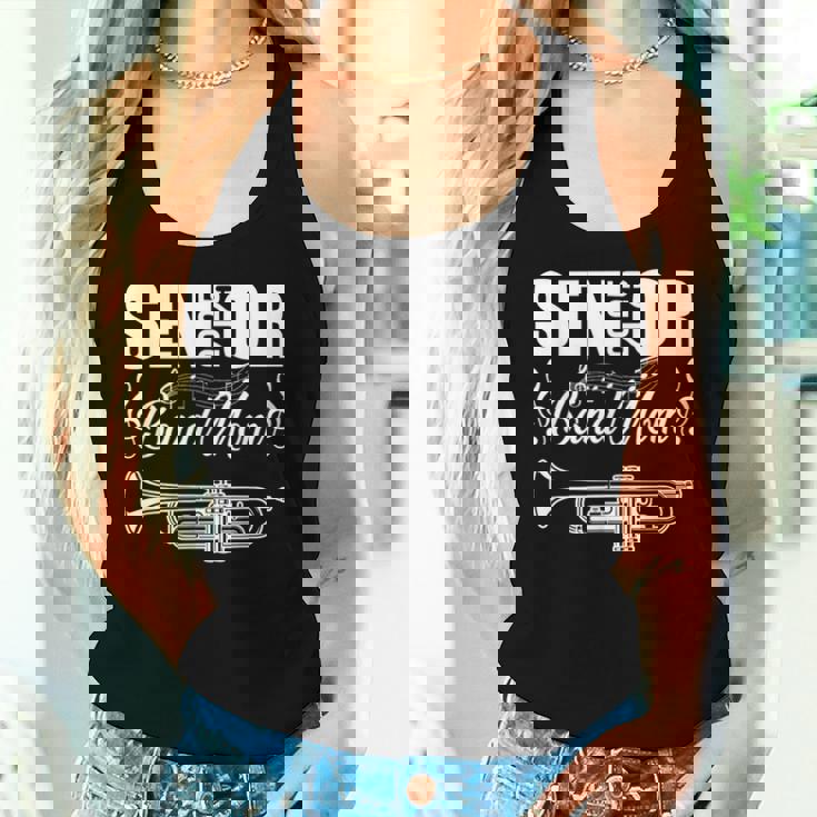 Senior Band Mom 2025 Marching Band Class Of 2025 Trumpet Women Tank Top Gifts for Her