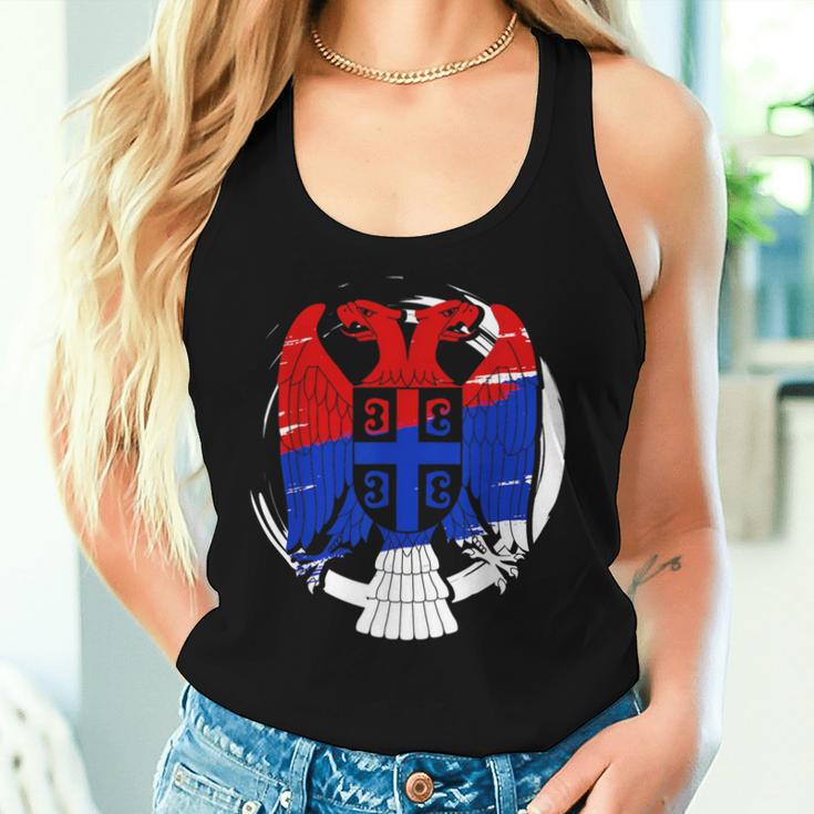 Serbia Balkan Belgrade Zagreb Srbija Tank Top Frauen Geschenke für Sie