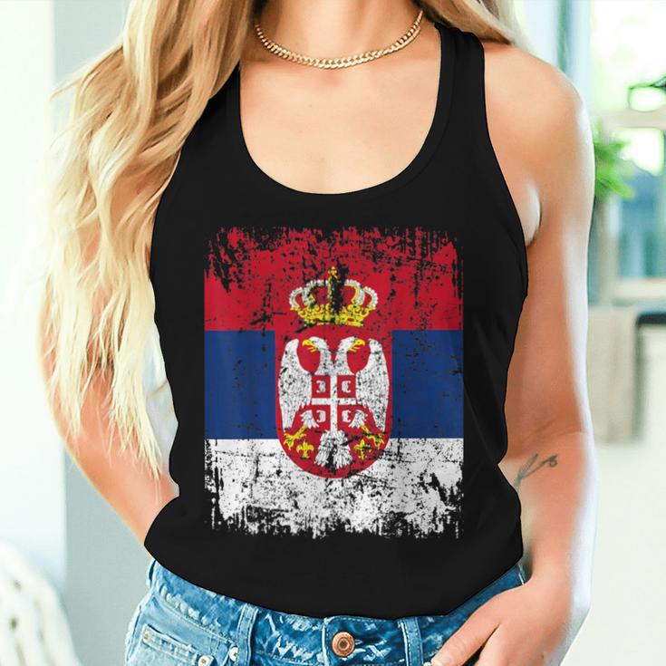 Serbia Flag For And Serbia Tank Top Frauen Geschenke für Sie