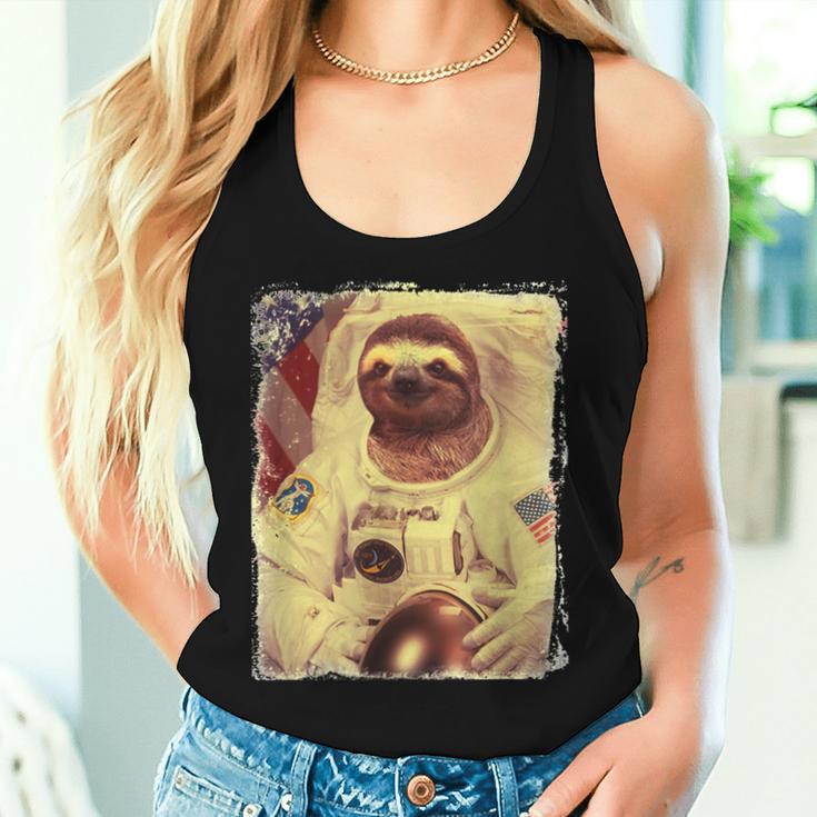 Sloth Astronaut & Women Tank Top Frauen Geschenke für Sie