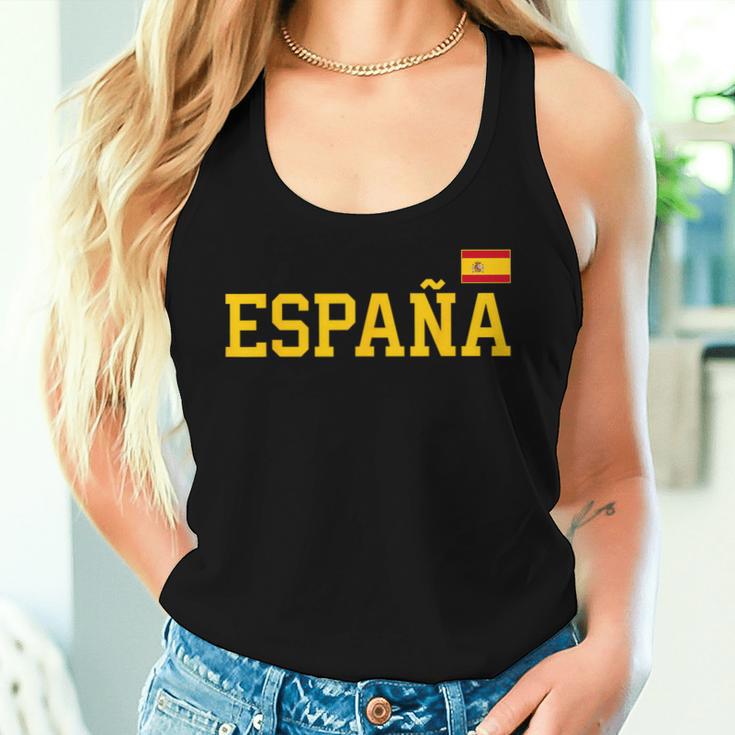 Spain For Children Spanish Flag Red España Blue Tank Top Frauen Geschenke für Sie