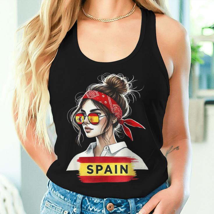 Spain Girls' Women's Flag Spain Jersey 2024 Tank Top Frauen Geschenke für Sie