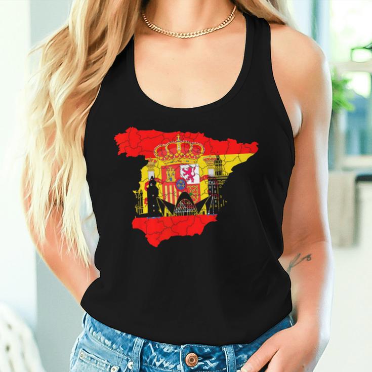 Spain Women's Madrid Spain Espanol Barcelona S Tank Top Frauen Geschenke für Sie