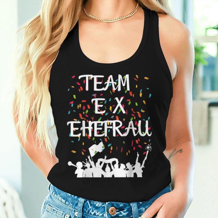 Team Ex Wife Divorce Party Partner Tank Top Frauen Geschenke für Sie