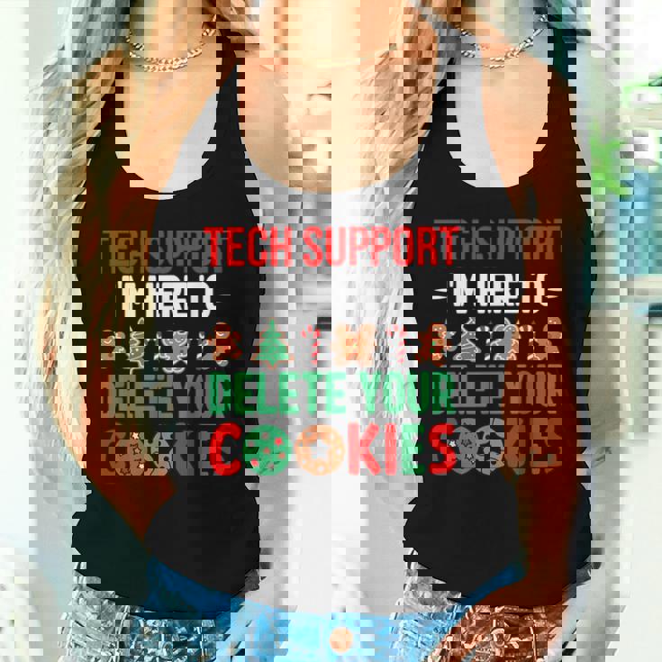Tech Support Christmas Cookies Christmas Women Tank Top Gifts for Her