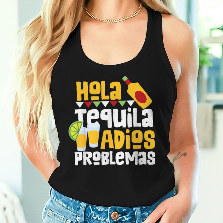 Tequila Cinco De Mayo Hola Tequila Adios Problemas Tank Top Frauen Geschenke für Sie