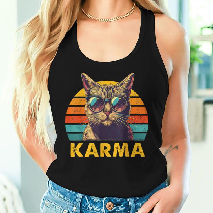 Vintage Cat Music For Nage Girls Children Karma Tank Top Frauen Geschenke für Sie