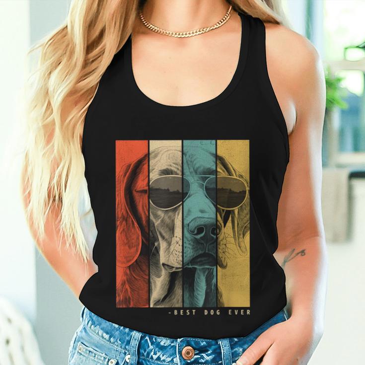 Vintage Weimaraner Dog Mum Dad Children Women Tank Top Frauen Geschenke für Sie