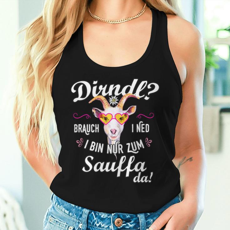 Women's Dirndl Brauch I Ned Bin Zum Saufen Da Trachten Women's Tank Top Frauen Geschenke für Sie