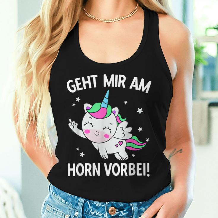 Women's Geht Mir Am Hornorbei Unicorn Tank Top Frauen Geschenke für Sie