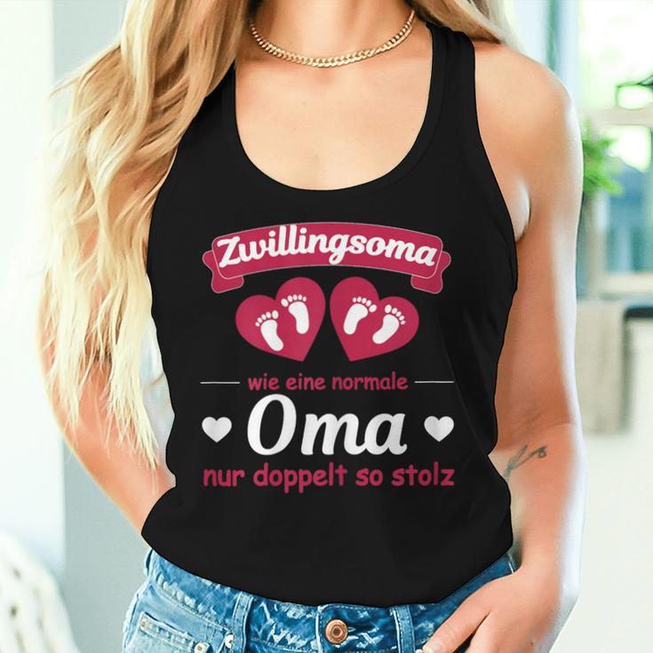 Women's Grandmaon Zwillingen Pregnancy Grandchildren Twin Soma Tank Top Frauen Geschenke für Sie