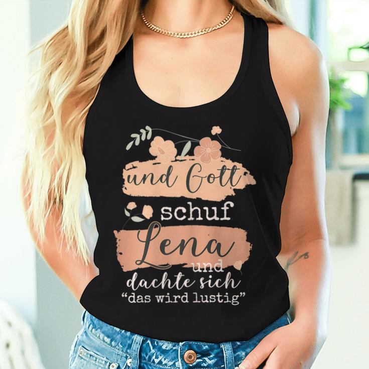 Women's Name Lena Birthday And God Schuf Lena Tank Top Frauen Geschenke für Sie