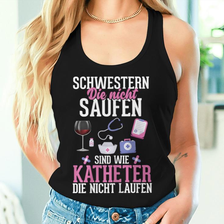 Women's Sisters Die Nicht Saufen Nurse Tank Top Frauen Geschenke für Sie