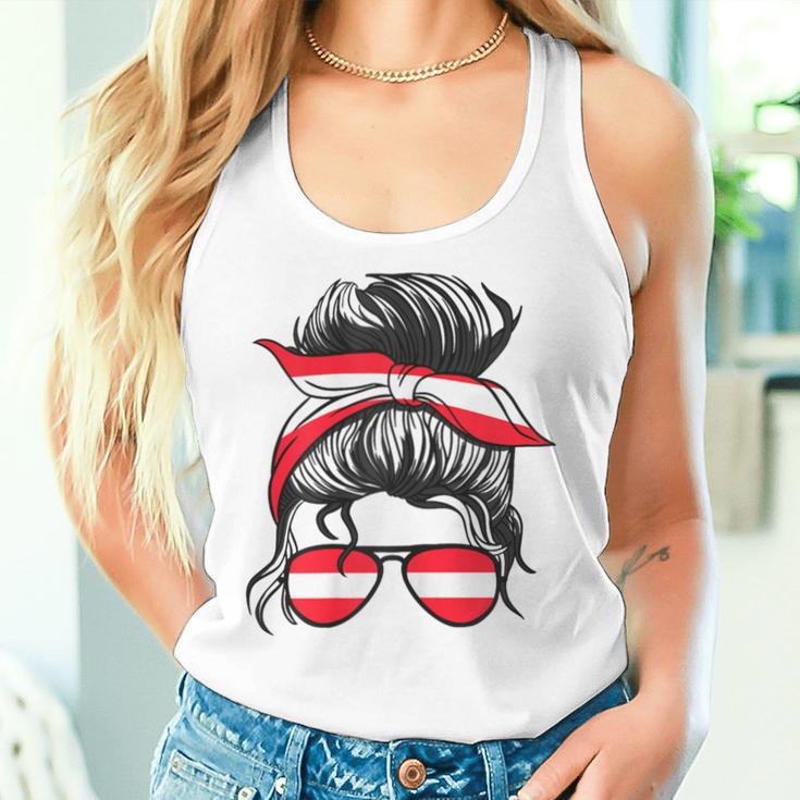 Austria Girls' Austrian Girl Austrian Flag Tank Top Frauen Geschenke für Sie