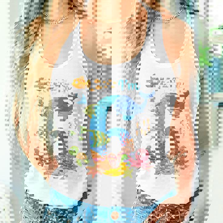 Bambino 6 Annoecchio Pesce Balena Oceano-Theme 6 ° Compleanno Ragazzo Ragazza Canotta da donna Regalos para ella
