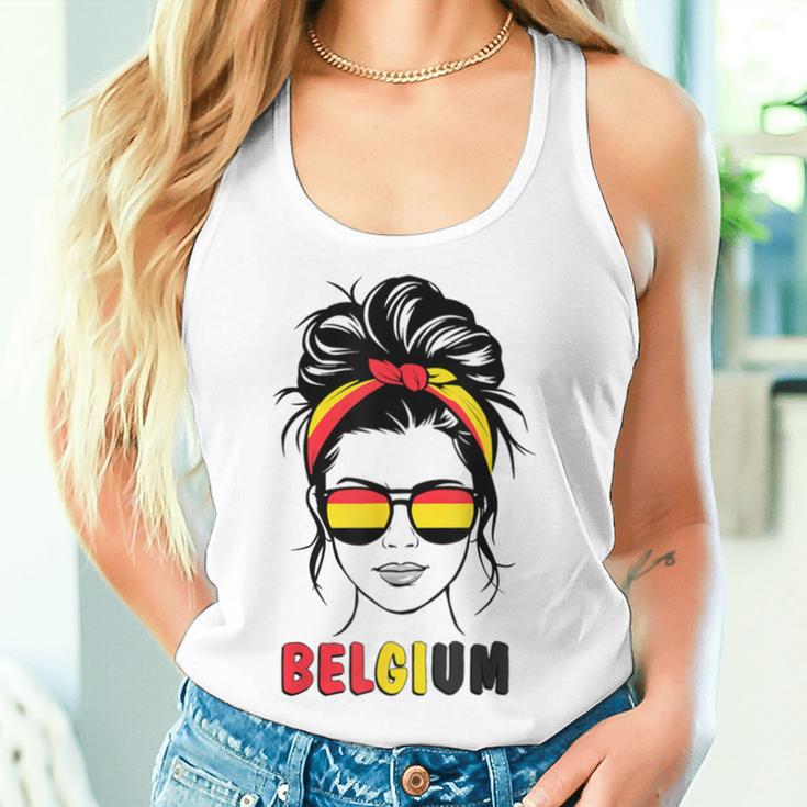 Belgium Girls' Belgium Flag Women's Tank Top Frauen Geschenke für Sie