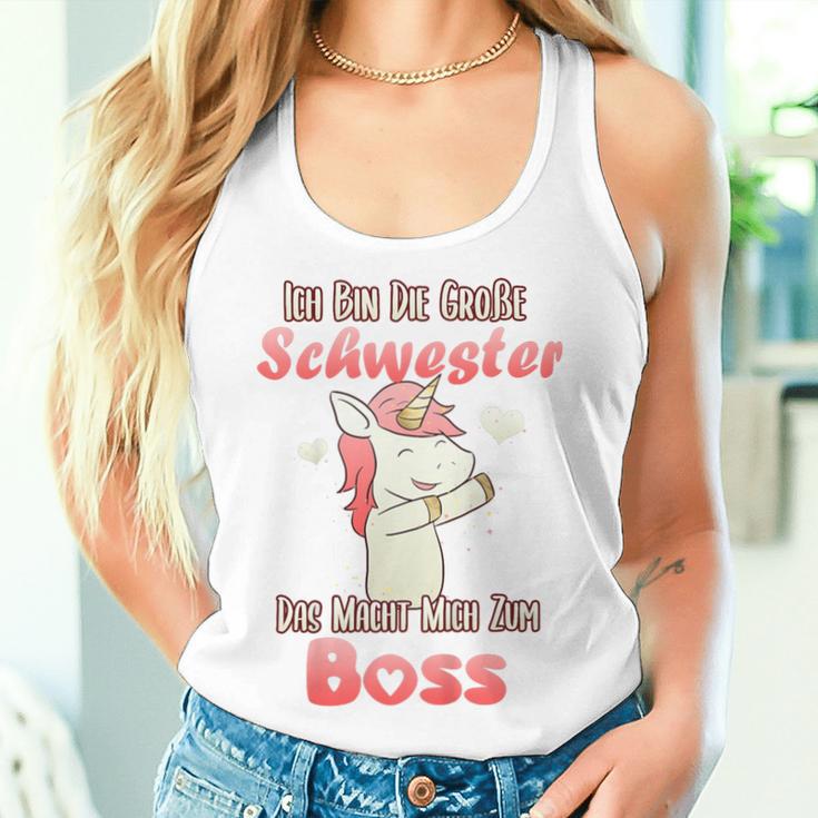 Children's Ich Bin Die Große Schwester Boss Dabbing Unicorn Motif Tank Top Frauen Geschenke für Sie