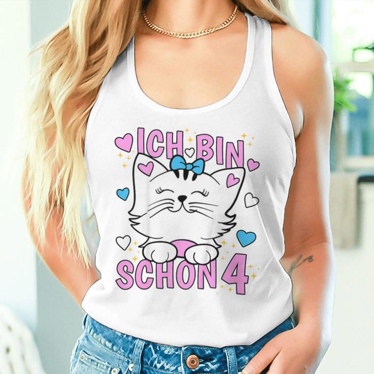 Children's Ich Bin Schon 4 Jahre Alt Ich Bin Schon 4 Years Old Girls Tank Top Frauen Geschenke für Sie