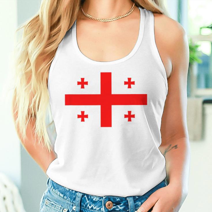 Georgia Flag Georgia Flag Georgian Flags Women's Tank Top Frauen Geschenke für Sie