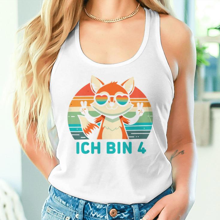 Ich Bin 4 Jahre Junge 4Th Birthday Girl Tank Top Frauen Geschenke für Sie