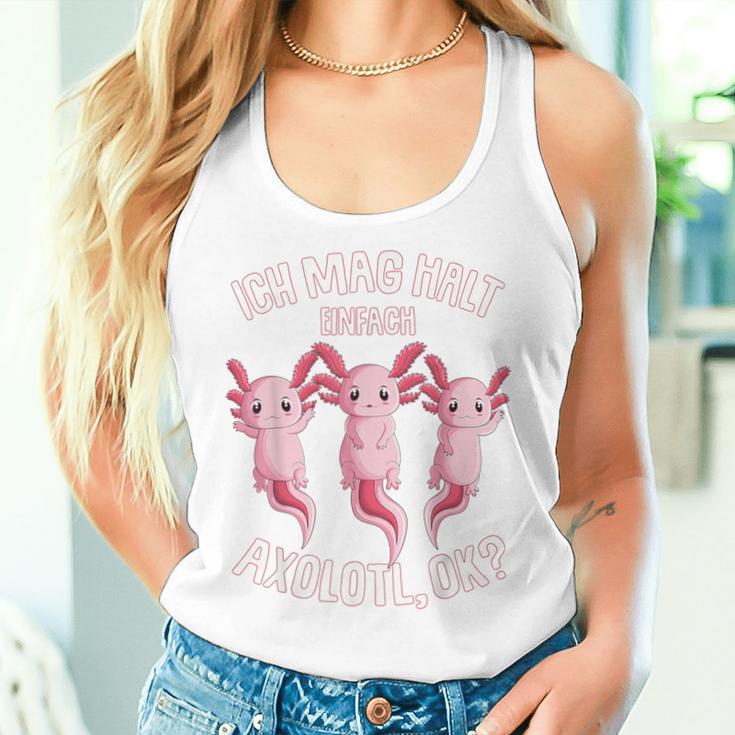 Ich Mag Halt Axolotl Children's Girls Tank Top Frauen Geschenke für Sie