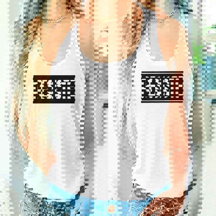 Resiste Spanish Resist Mexican Immigration Boriqua Women Tank Top Gifts for Her